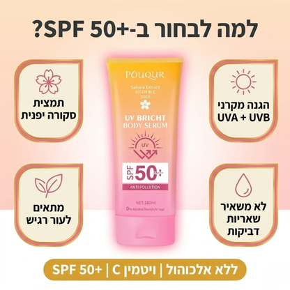 קרם הגנה לפנים ולגוף SPF50+
